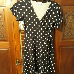 Polka dot wrap sundress